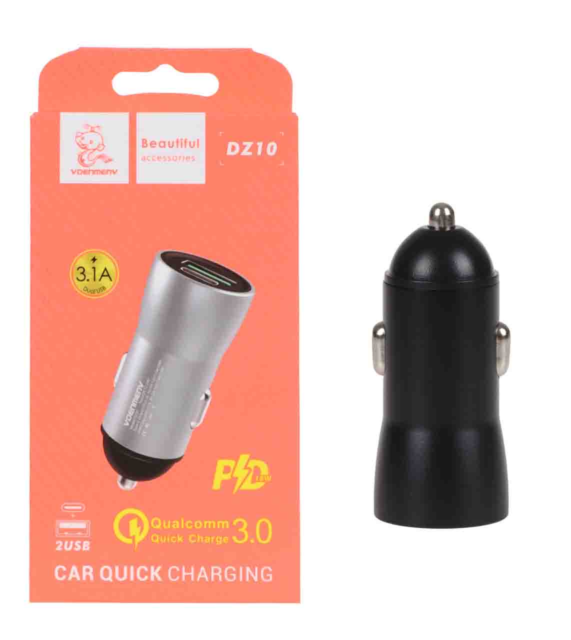 DENMEN 2USB CAR QICKCHARGE DZ10