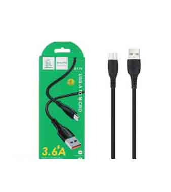 DENMEN USB-A-MICRO CABLE D71V - BLK