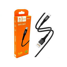 DENMEN D02T HIGH SPEED TYPE-C DATA CABLE-BLACK