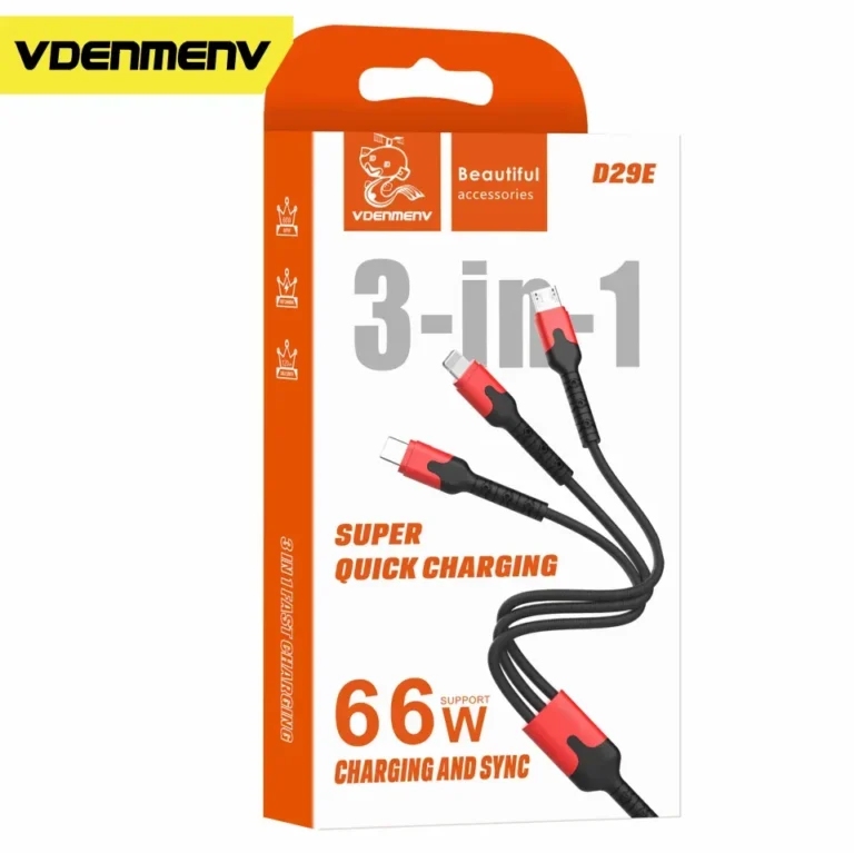 DENMEN 3IN1 FAST CHARGE CABLE D29E