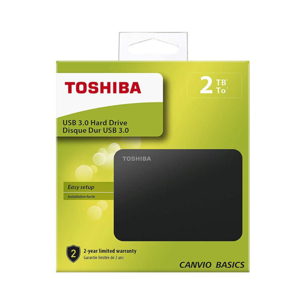 TOSHIBA 2TB HARD DRIVE -BLACK