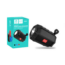 DENMEN - DR07 DESKTOP WIRELESS SPEAKERK - RED/BLUE/BLACK