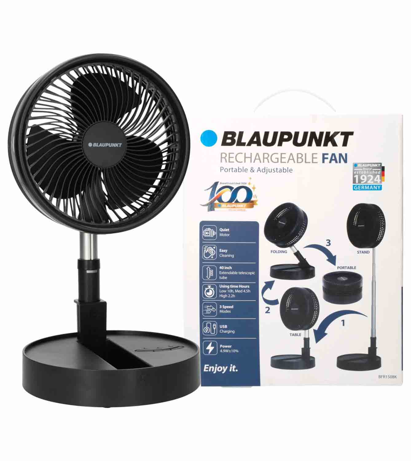 BLAUPUNKT 8" PORTABLE FAN-BFR007