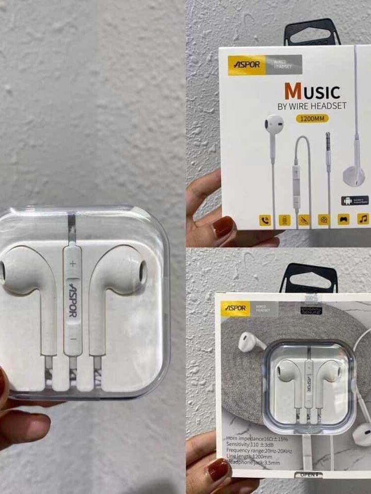ASPOR MUSIC WIRED TYPEC  HEADSET 1200MM -A215