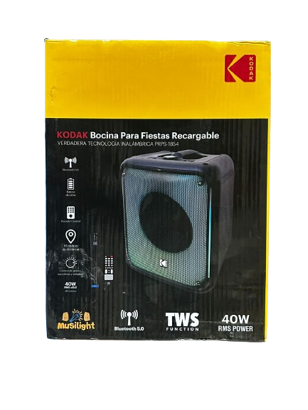 KODAK PORTABLE RECHARGEABLE PARTY SPEAKER - PRPS - 1854