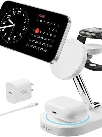 4IN1 MAGNETIC & NIGHT LIGHT CHARGE STATIOB -A80