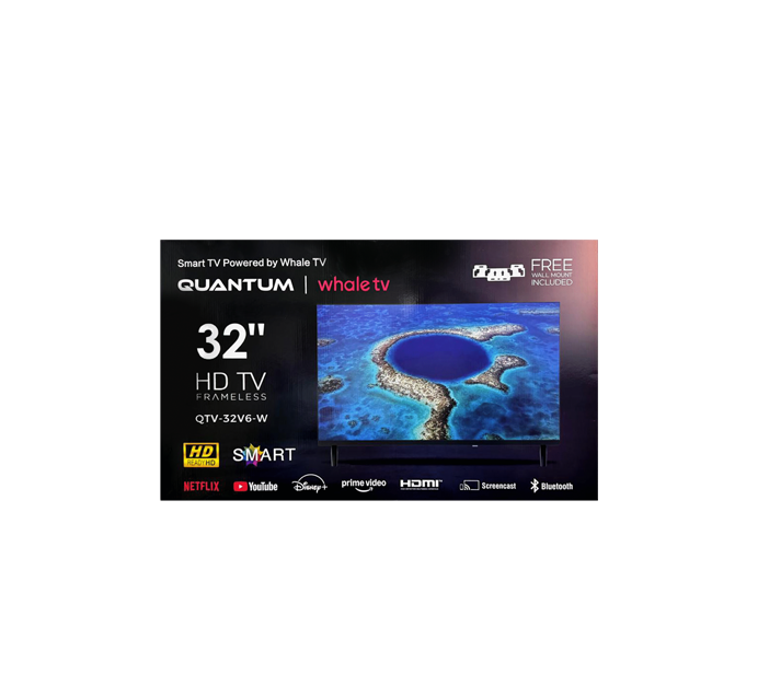 QUANTUM 32" HD Whale Smart TV with Bluetooth